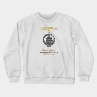 Zodiac Aquarius Mantra Crewneck Sweatshirt